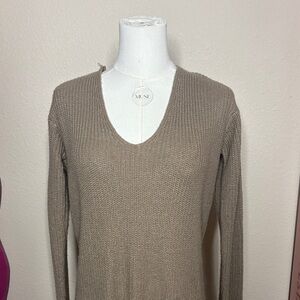 Ambiance Taupe Knit Sweater